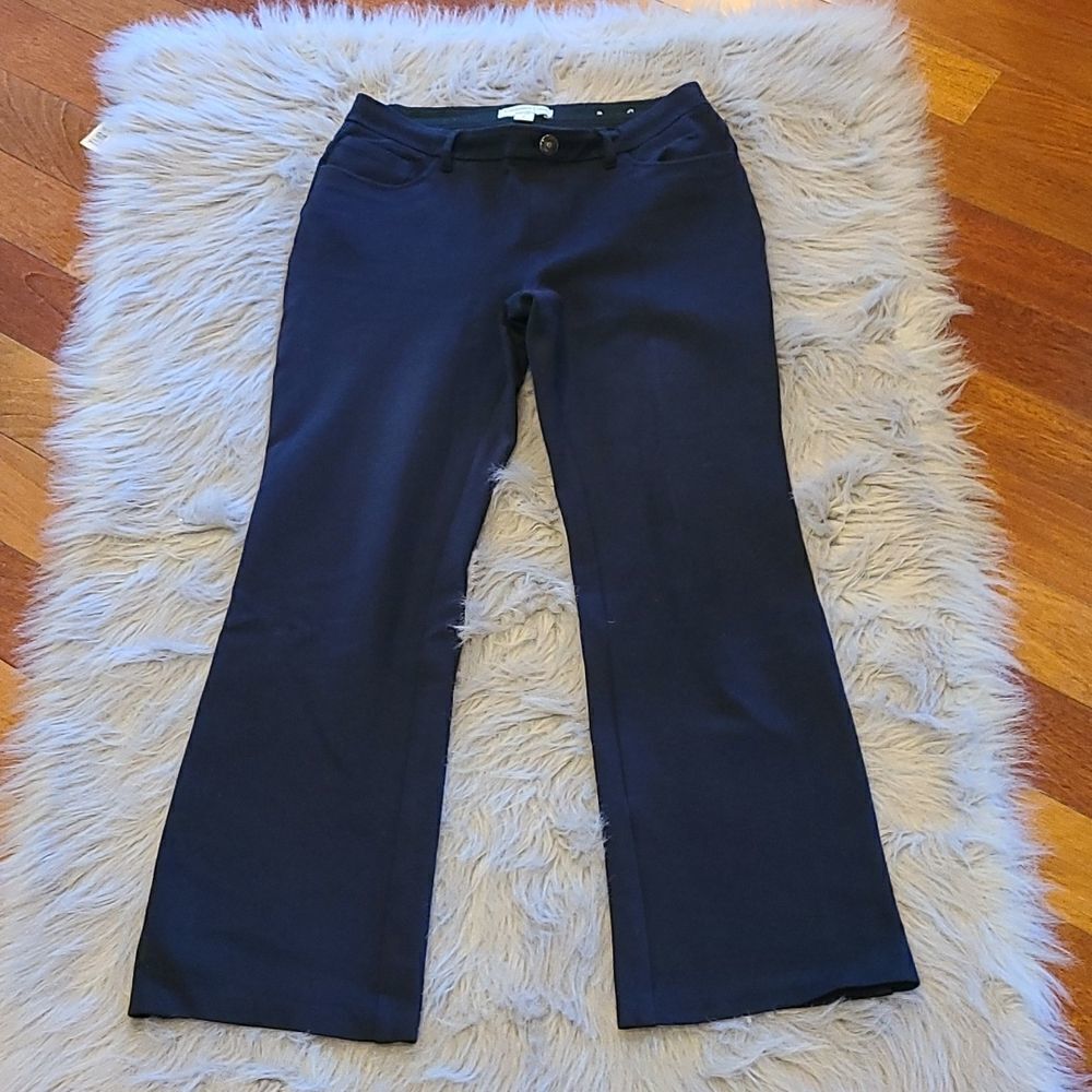 Coldwater‎ creek natural fit womens navy blue pants size PS 8
